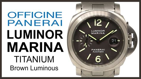 Panerai Luminor Marina, Brown Luminous, Titanium REVIEW